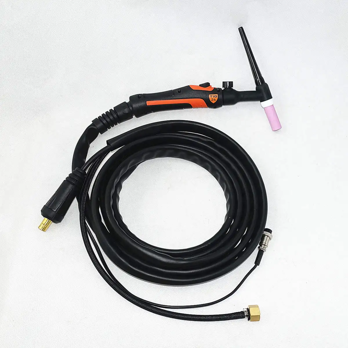 

WP26FV TIG Torch, GTAW Gas Tungsten Arc Welding Torch, WP26 Argon 4m 13ft Air Cooled WP-26 Valve Flexible TIG Welding Torch