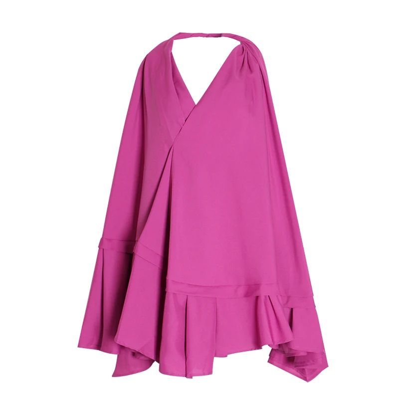 TWOTWINSTYLE сексуальное платье с открытой спиной женское v образным вырезом без