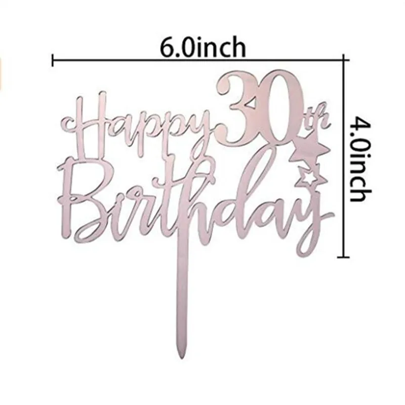 Акриловый топпер для торта на 30 летие украшение вечеринки в честь летия