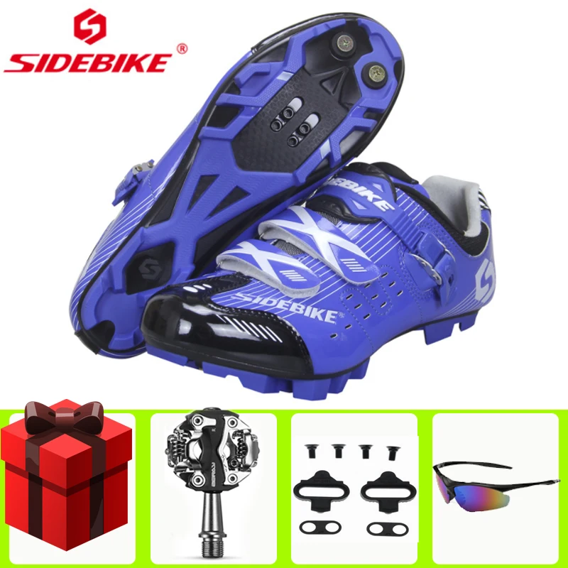 

Sidebike Mountain Bike Cycling Shoes Men Sneakers Sapatilha Ciclismo Mtb SPD Pedals Self-locking Breathable Superstar Sneakers