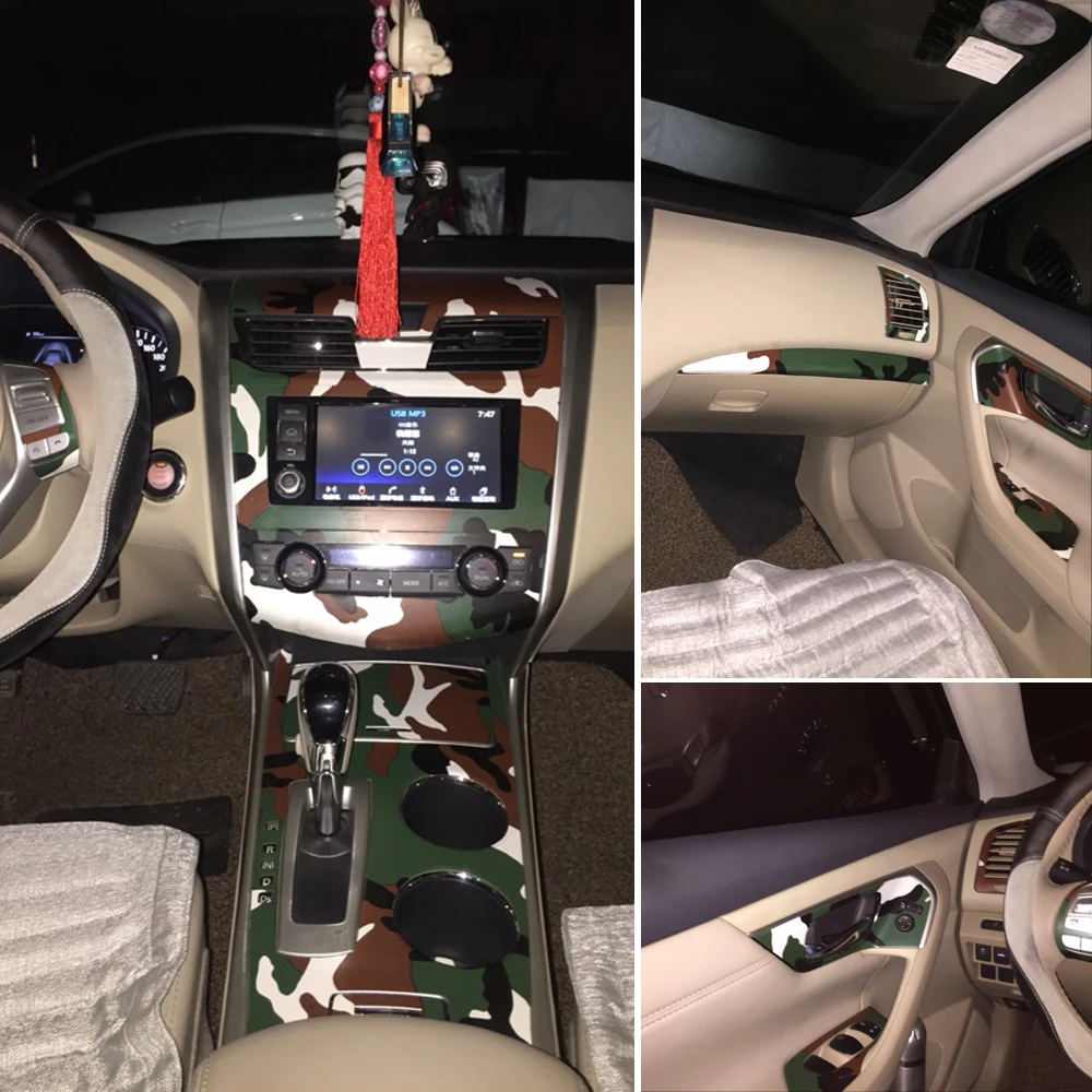 Для Nissan Teana 2013 2018 панель Центрального управления дверная ручка 3D/5D наклейки из