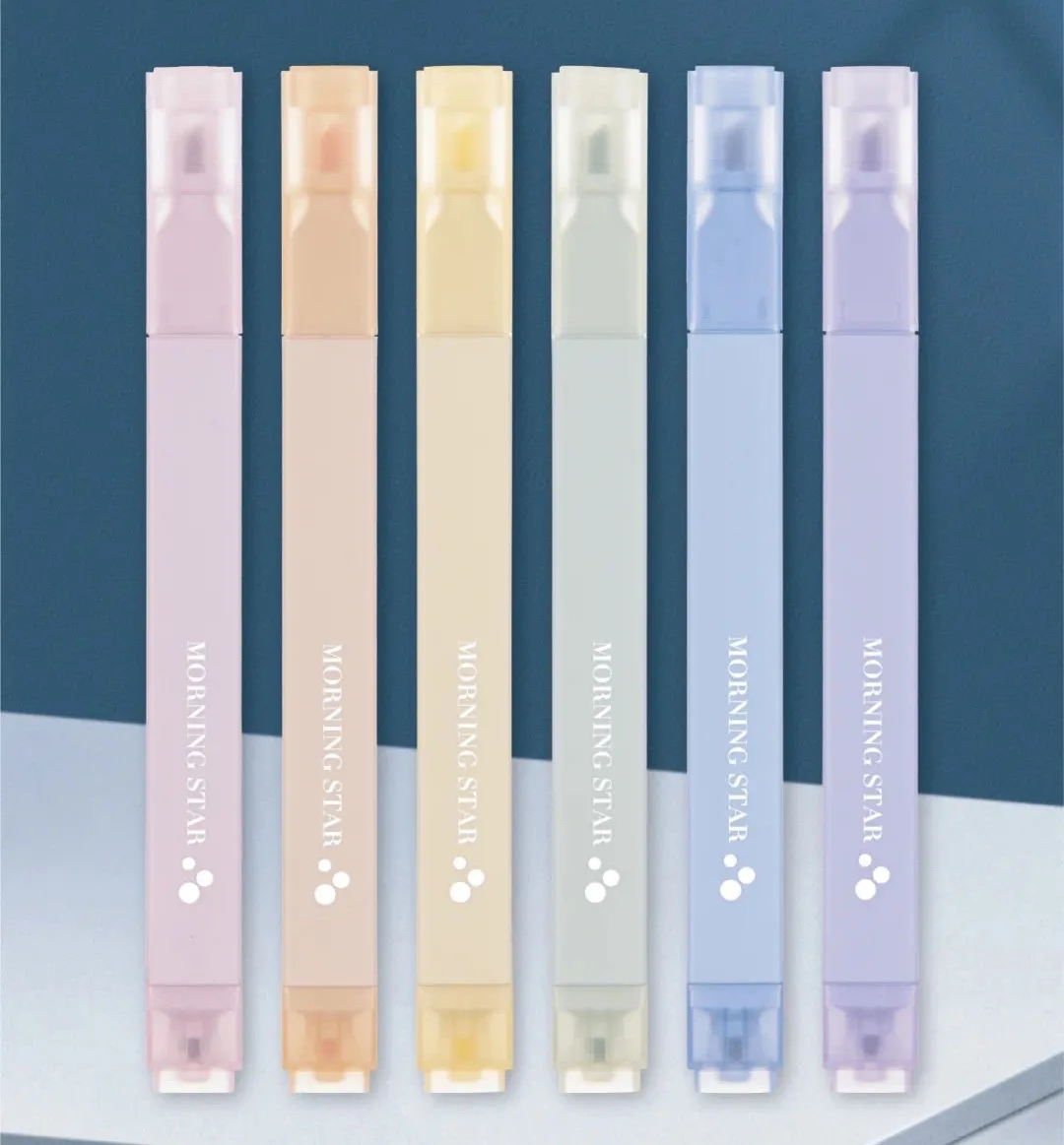 

6 шт./компл. Morandi ручка-маркер с рисунком, школьные и офисные канцелярские принадлежности, маркеры-маркеры с рисунком, набор ручек для рисован...