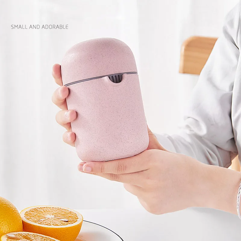 Wheat Straw Manual Hand Citrus Lime Juicer Orange Lemon Strawberry Watermelon Fruits Squeezer Lid Rotation Press Juice Maker | Дом и сад