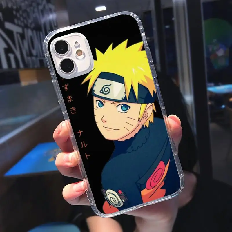 

Naruto Itachi Uchiha Kakashi anime Phone Case Transparent for iPhone 6 7 8 11 12 s mini pro X XS XR MAX Plus