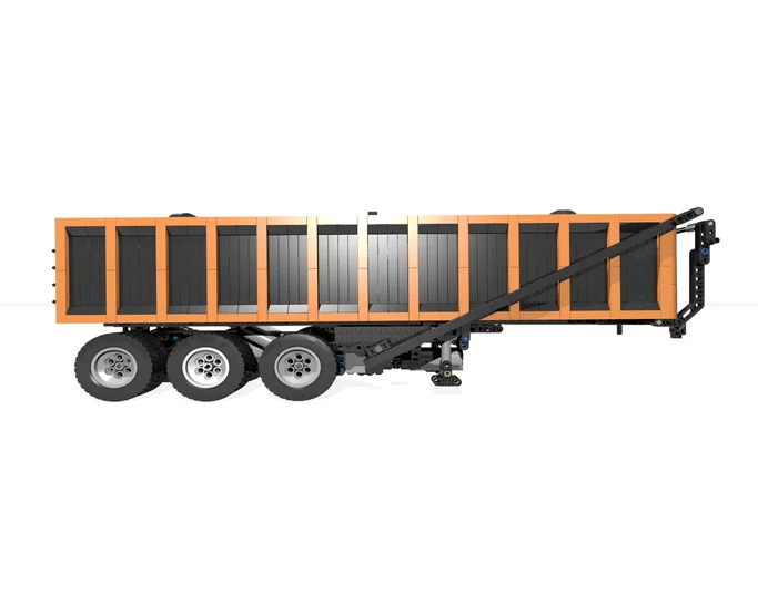 

Technology building block moc-4533 truck head and dump truck trailer can be lifted and assembled remotely toy boy birthday gift
