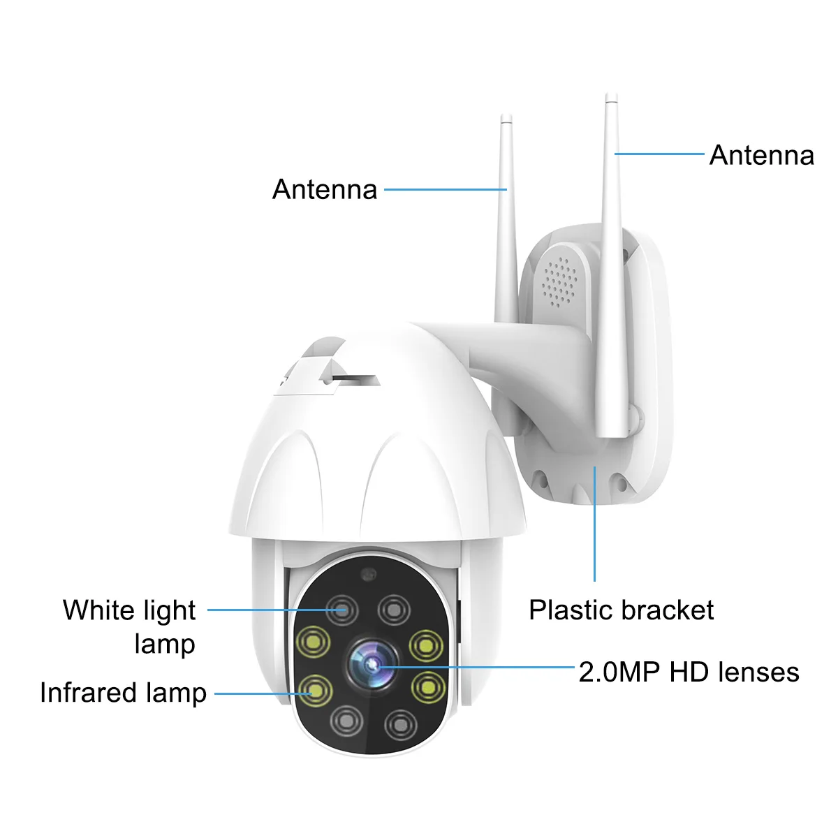 

1080P PTZ WIFI Camera 2MP Auto Tracking Waterproof CCTV Home Security IP Camera Digital Zoom Speed Dome Wireless IP Camera onvif