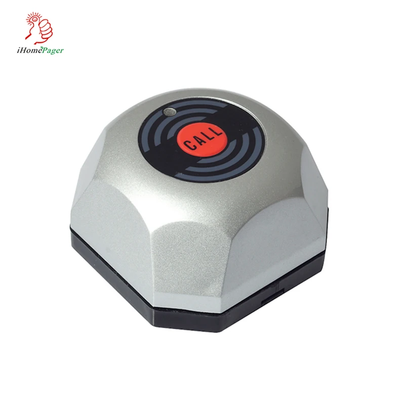 Высококачественная Водонепроницаемая беспроводная ресторанная Серебряная кнопка вызова система ожидания