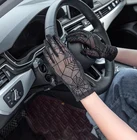 Перчатки женские солнцезащитные кружевные, пикантные Свадебные рукавицы для невесты, вечерние эластичные с защитой от УФ излучения, для вождения, черные