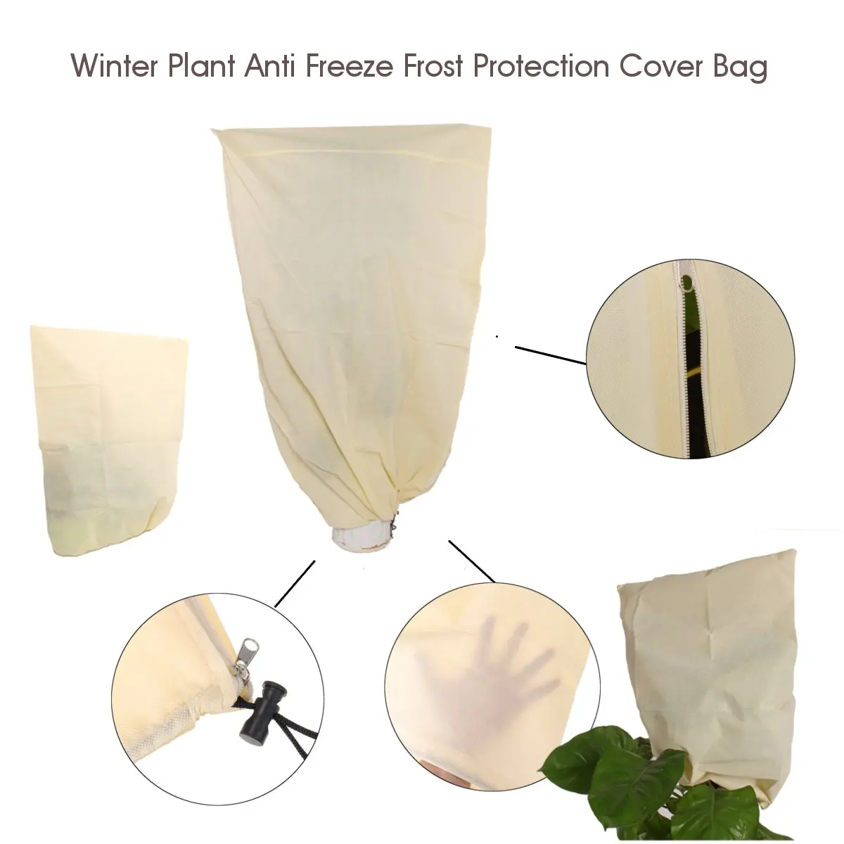 Outdoor Winter Garden Yard Shrub Potted Plant Anti Freeze Frost Protection Cover Bag Plant Cover Warm Cover Tree Shrub