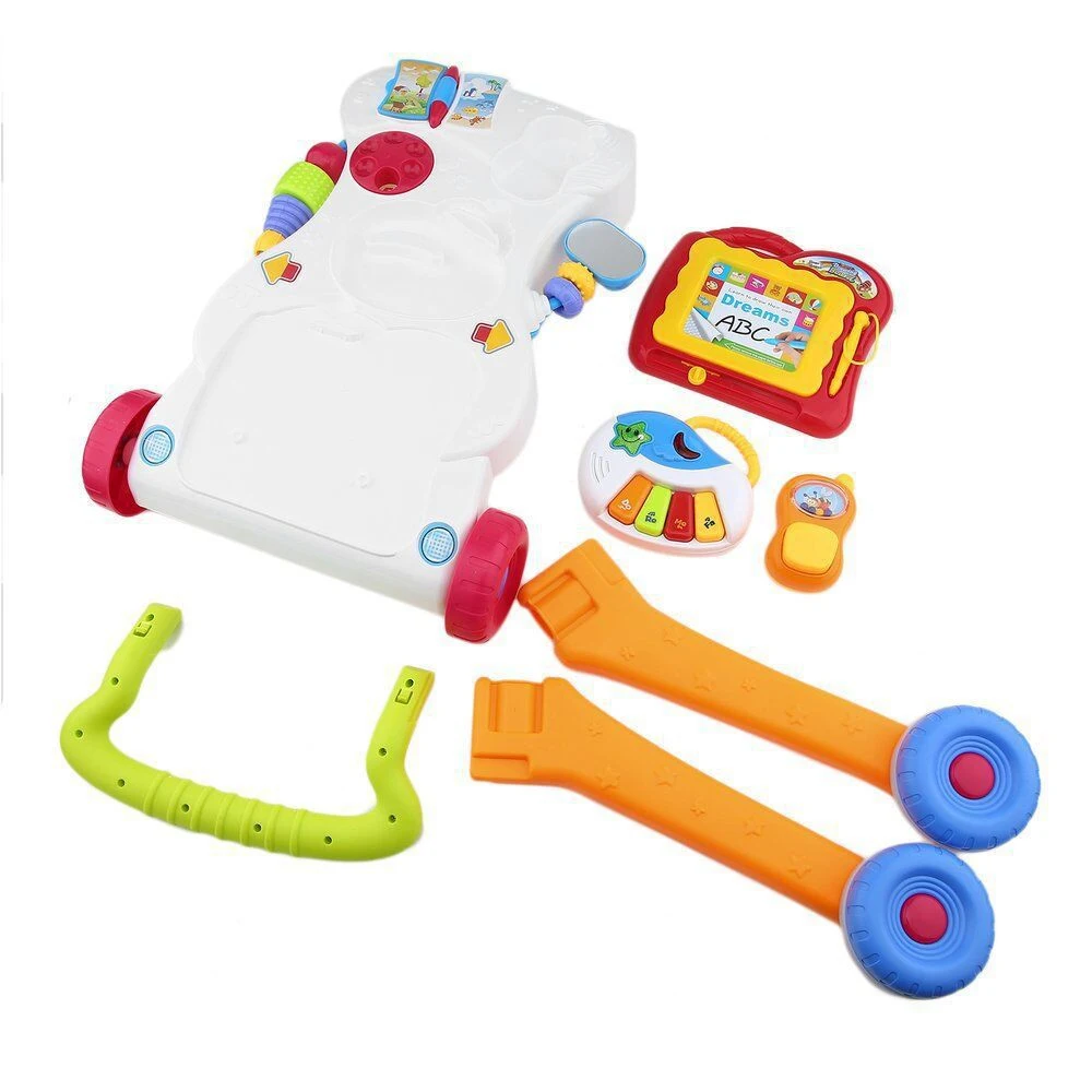 Ruizhi Baby Walker Infant Cart Early Education Puzzle Multifunctional Trolley With Music Toys 1-3 Years Old Kids Gifts RZ1210 | Мать и