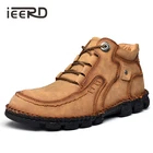 Модные мужские ботинки; Зимние кожаные ботинки; Мужские зимние ботинки; Очень удобная зимняя обувь; Мужские Ботильоны; Мужская зимняя обувь; Большие размеры