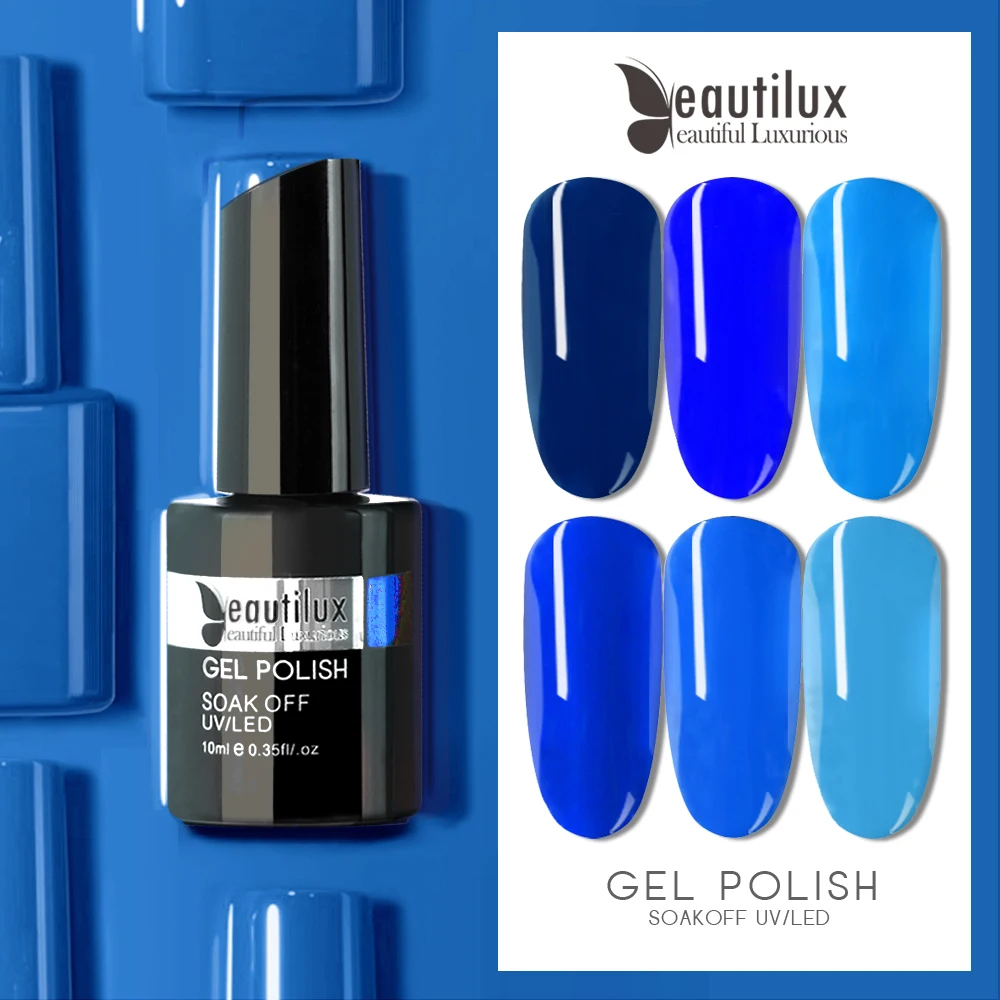 Голубой Гель лак Королевского морского флота для детей темно синий УФ