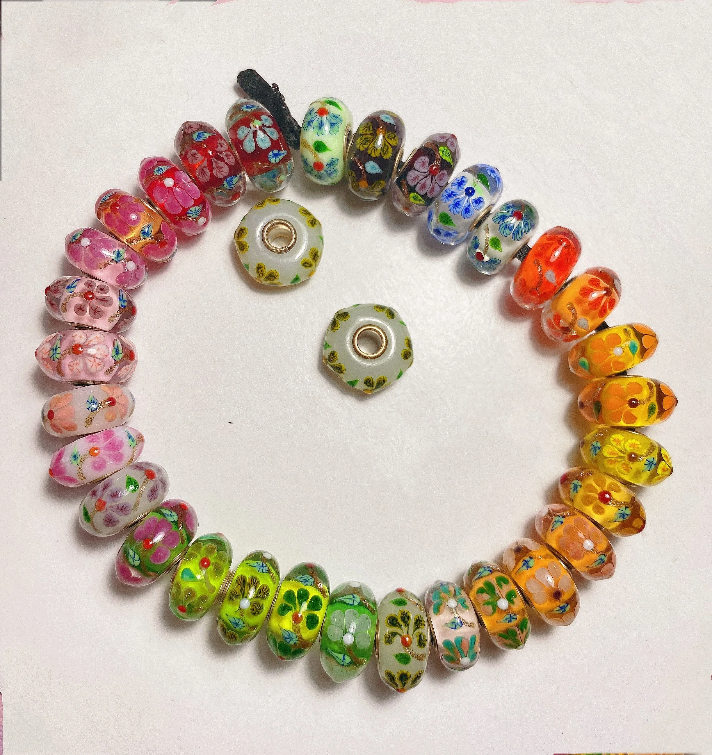 Омела из серебра 925 пробы оригинальный Шарм муранского стекла Одуванчик всего 33