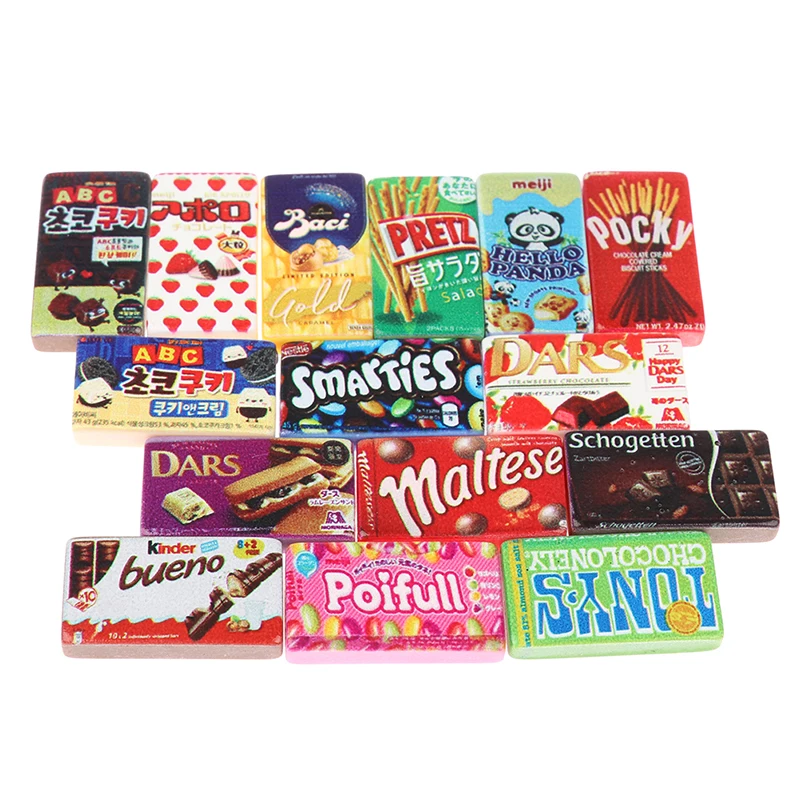 

10 шт./лот миниатюрный кукольный домик для супермаркета, еда, полимерные закуски, кухонные игрушки, ролевые игры, кухонные аксессуары для дек...