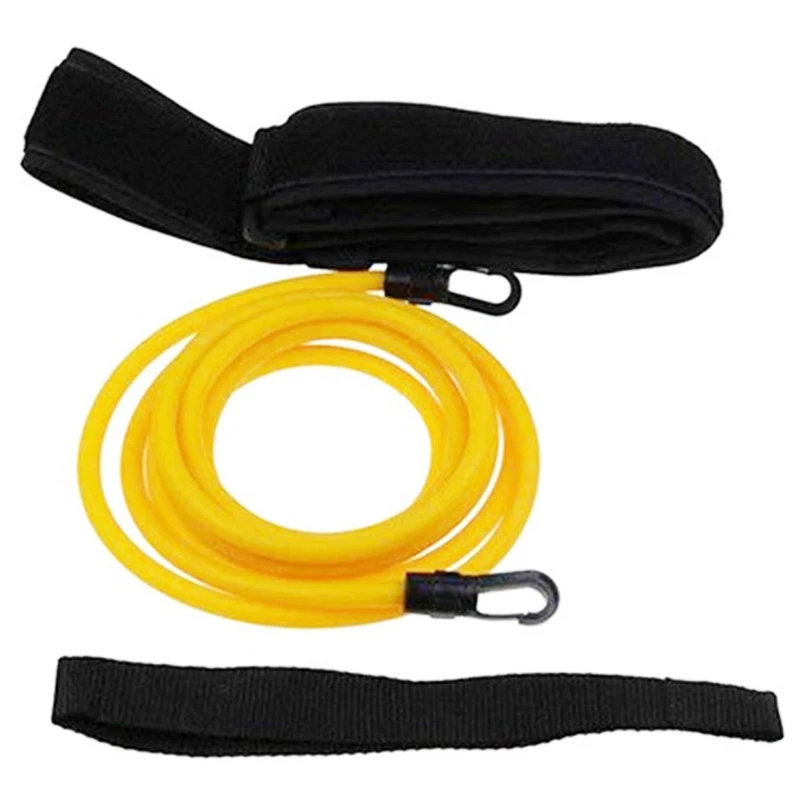 

Тренировочная Резиновая лента для плавания, регулируемый пояс, подходит для бассейна, для взрослых и детей, 4 м