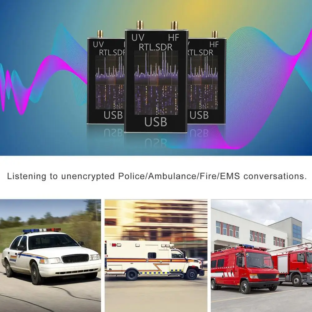 100KHz-1.7GHz Full Band UV HF RTL-SDR USB Tuner Receiver/ R820T+8232 Ham Radio | &amp TV Broadcasting Equipment