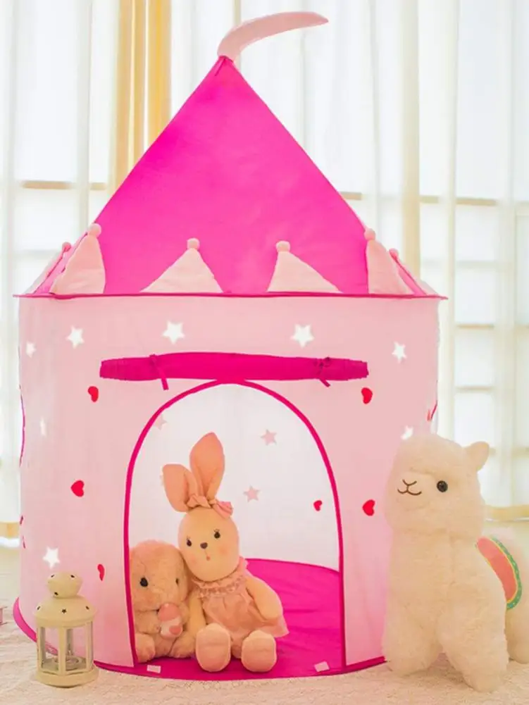 

Portable Foldable Princess Castle Tulle Children Kids Game Play Tent Creative Develop Outdoor Indoor Yurt Castle Playhouse Toy