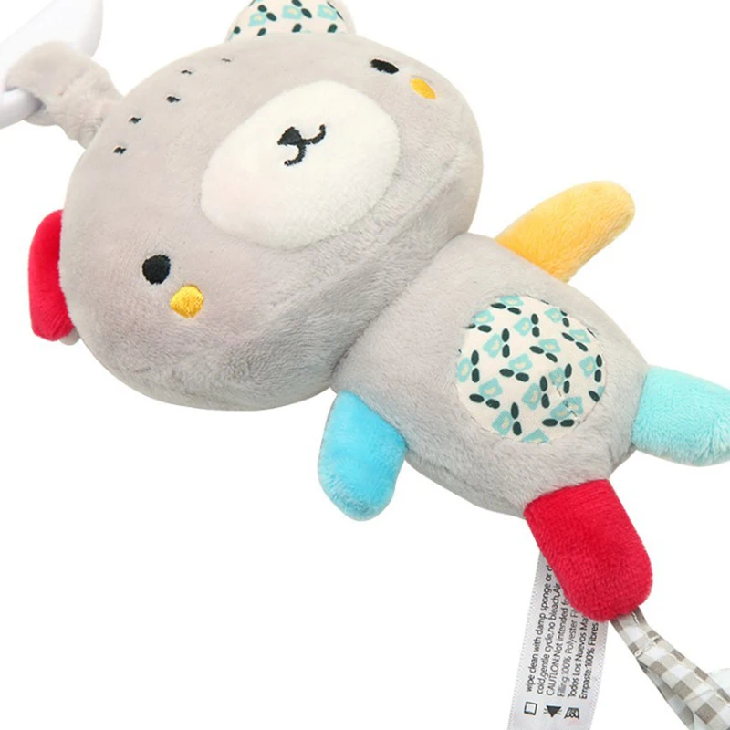 

Baby Cute Hanging Teether Animal Music Sound Multi-functional Bed Trailer Pendant Little Grizzly