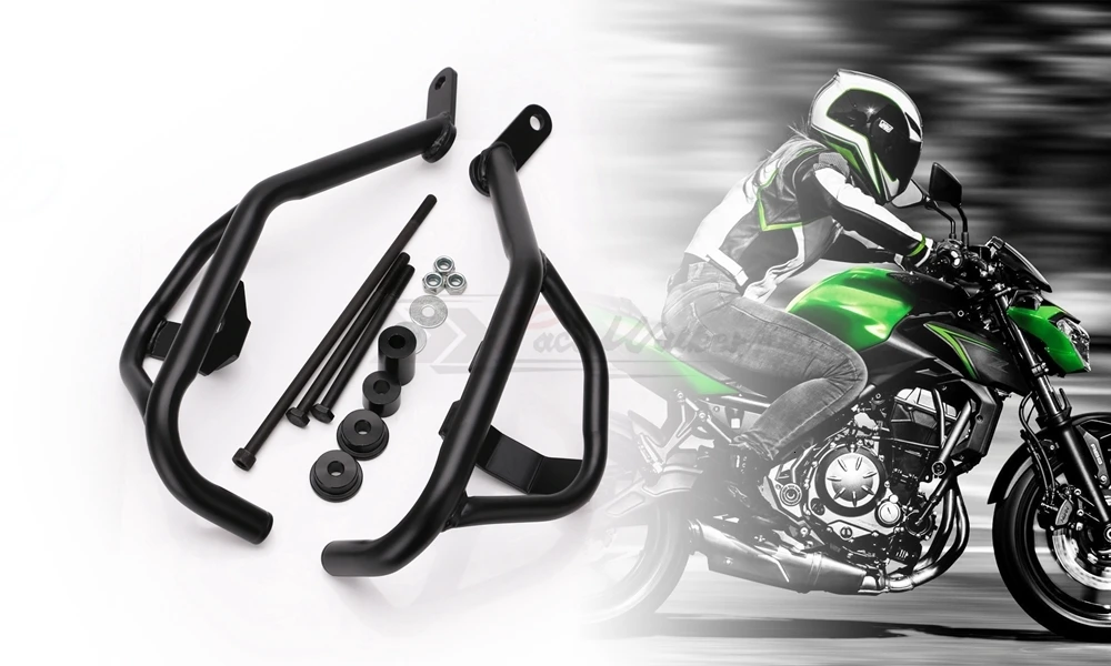 Мотоцикл черный Crash Bars защита двигателя Рамка протектор для Kawasaki Z650 Ninja650