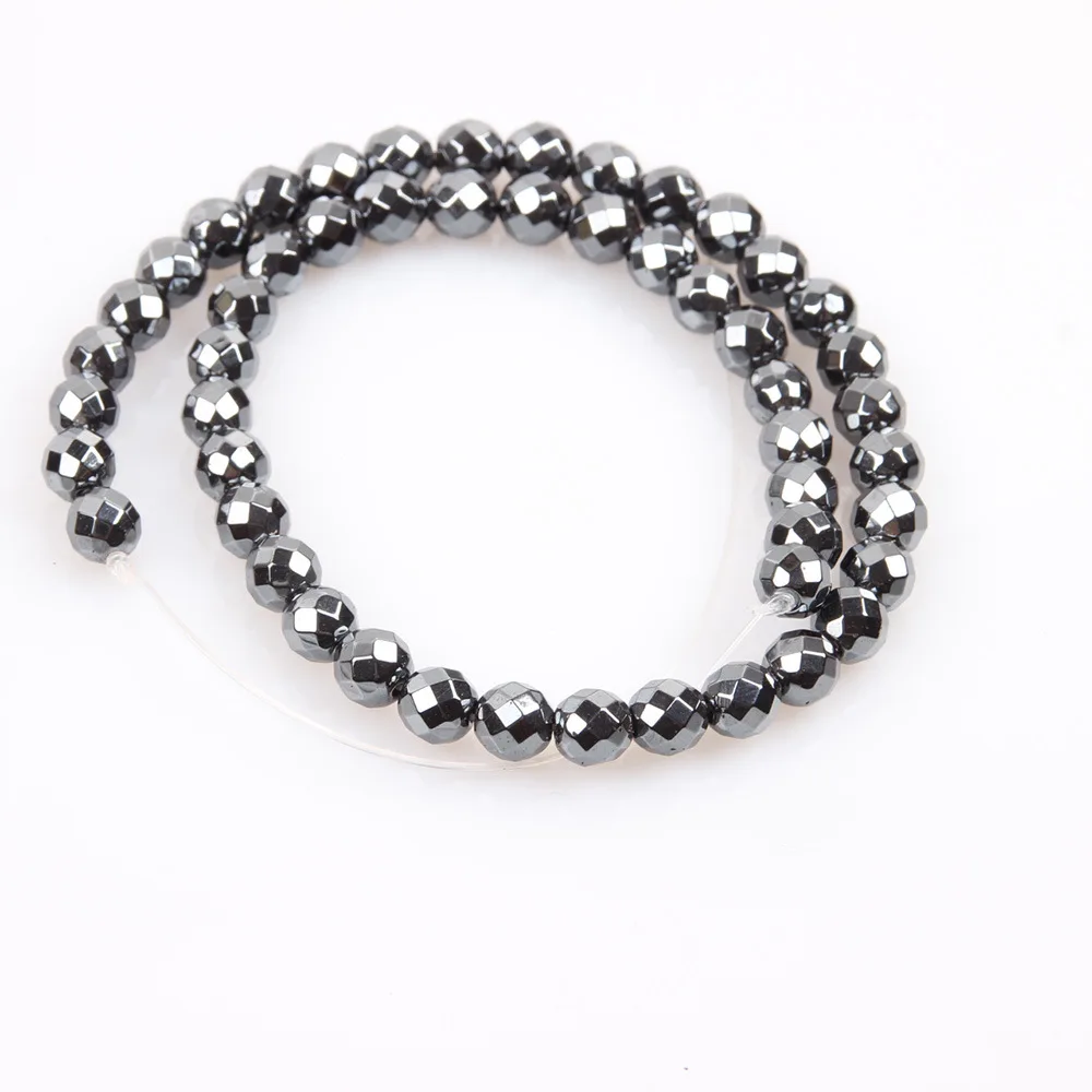 Граненые бусины из гематита с натуральным камнем 4 10 мм граненые для изготовления