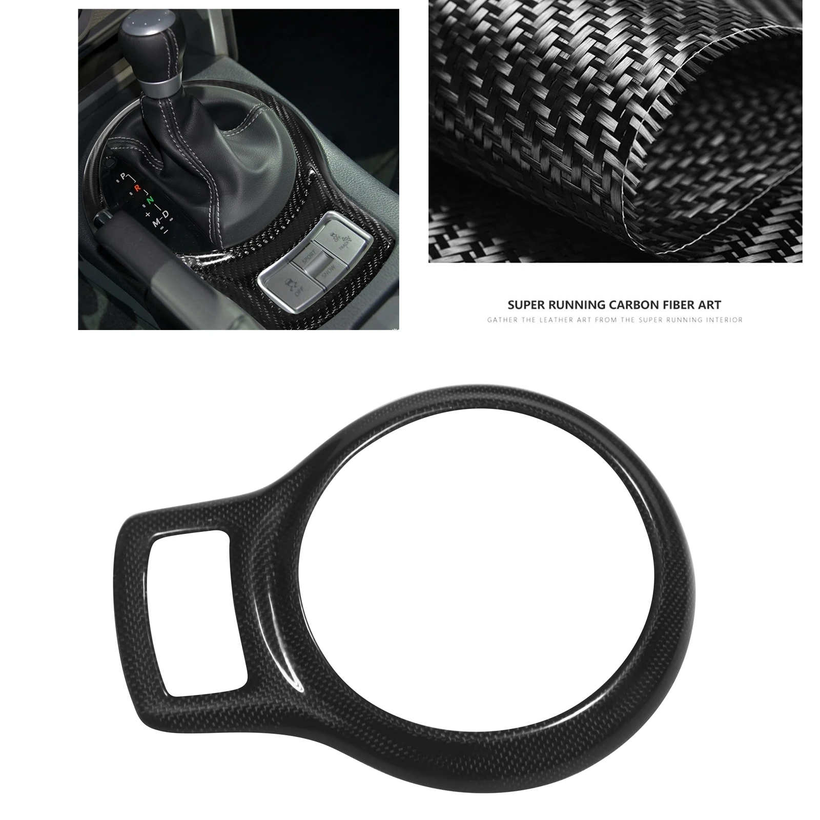 Online Per Toyota GT86 Subaru BRZ 2012-2016 Gear Shifter Panel Trim Adesivo Per Telaio In Fibra Di Carbonio
