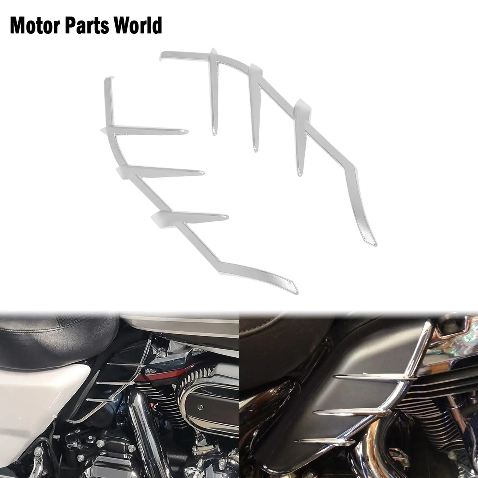 

Motorcycle Mid-Frame Air Deflectors Trims For Harley Touring Ultra Limited Low FLHTKL Electra Road Glide FLHX FLHR 2009-2016 17