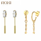 ROXI Длинная цепочка серьги-гвоздики 