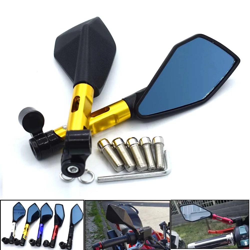 Универсальный ЧПУ Алюминиевый сплав голубое стекло зеркало заднего вида боковое