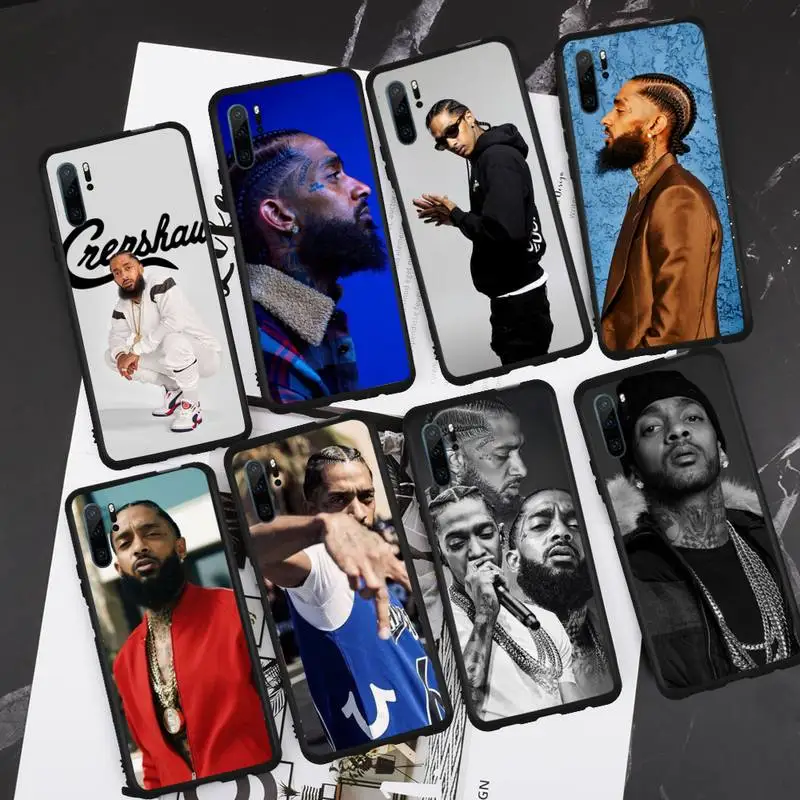 

fashion Rapper Nipsey Hussle tattoo Phone Cases For Huawei honor Mate P 9 10 20 30 40 Pro 10i 7 8 a x Lite nova 5t