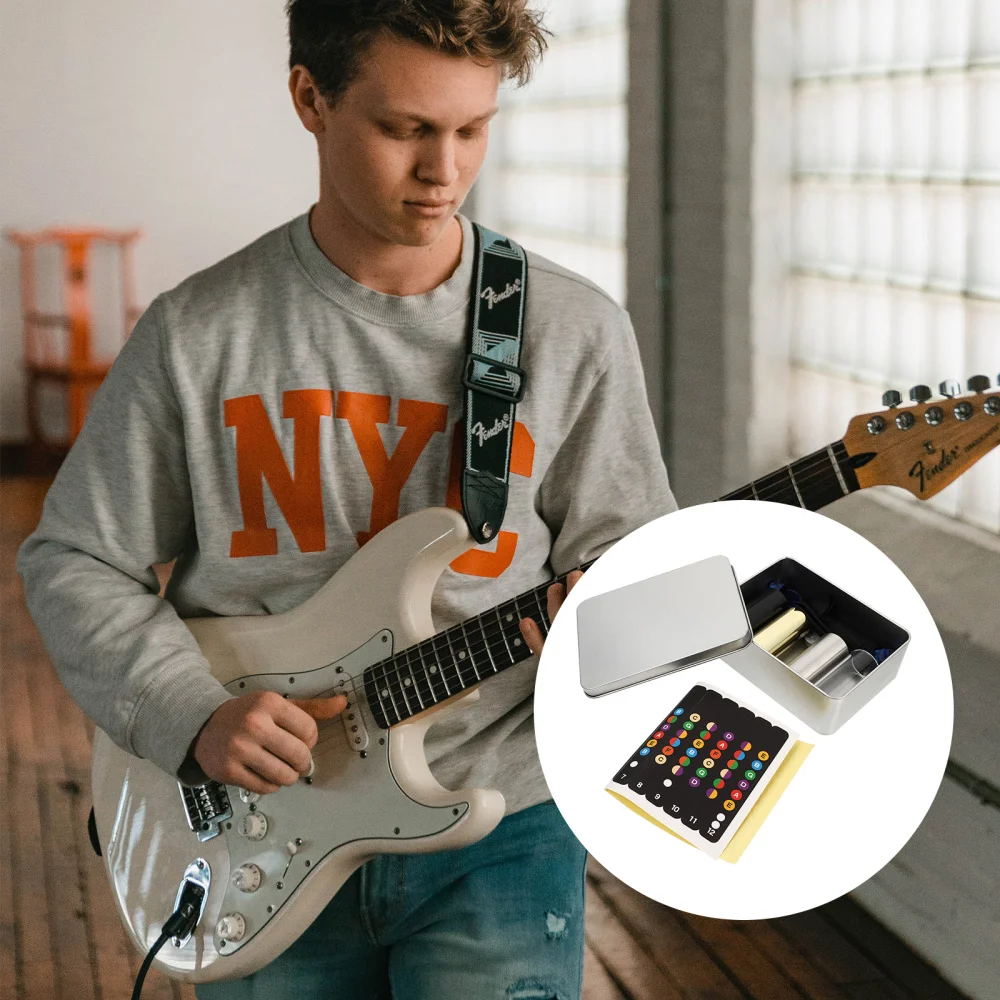 

1 Set Guitar Accessories Kit Metal Glass Guitar Slides Durable Guitar Picks