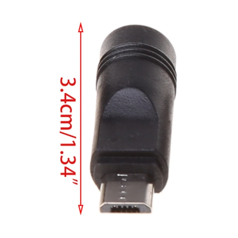 

5 Pcs 5.5x2.1mm Female Jack to Micro USB Male Plug DC Power Connector Adapter