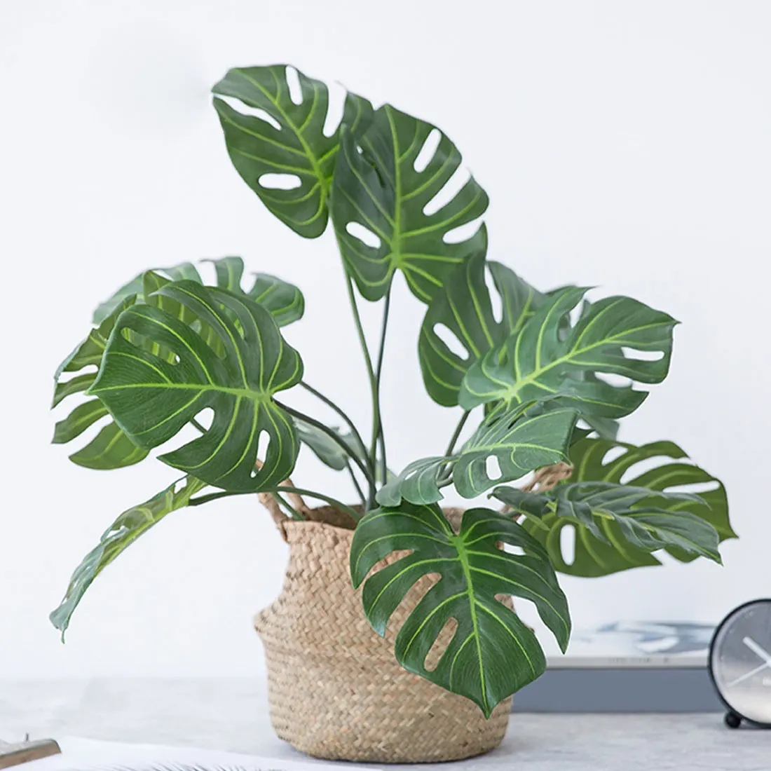 1 букет/18 листья в форме Панциря Черепахи ладони Монстр искусственные растения