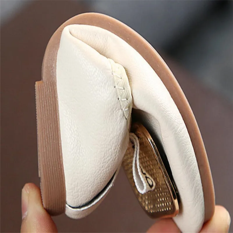 2020 г. Модная новая обувь для девочек балетки на плоской подошве без застежки с