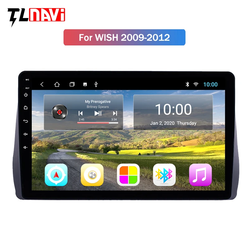 Автомобильная стереосистема на Android 10 2 Гб ОЗУ 1 дюйма для Toyota Wish радио GPS