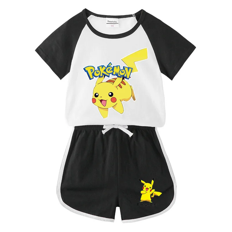 

Baby Girls Boys Yellow Squirrel Clothes Outfits Summer Kids Sets Short Sleeve T-Shirts+Shorts 2pcs Children's Sportswear