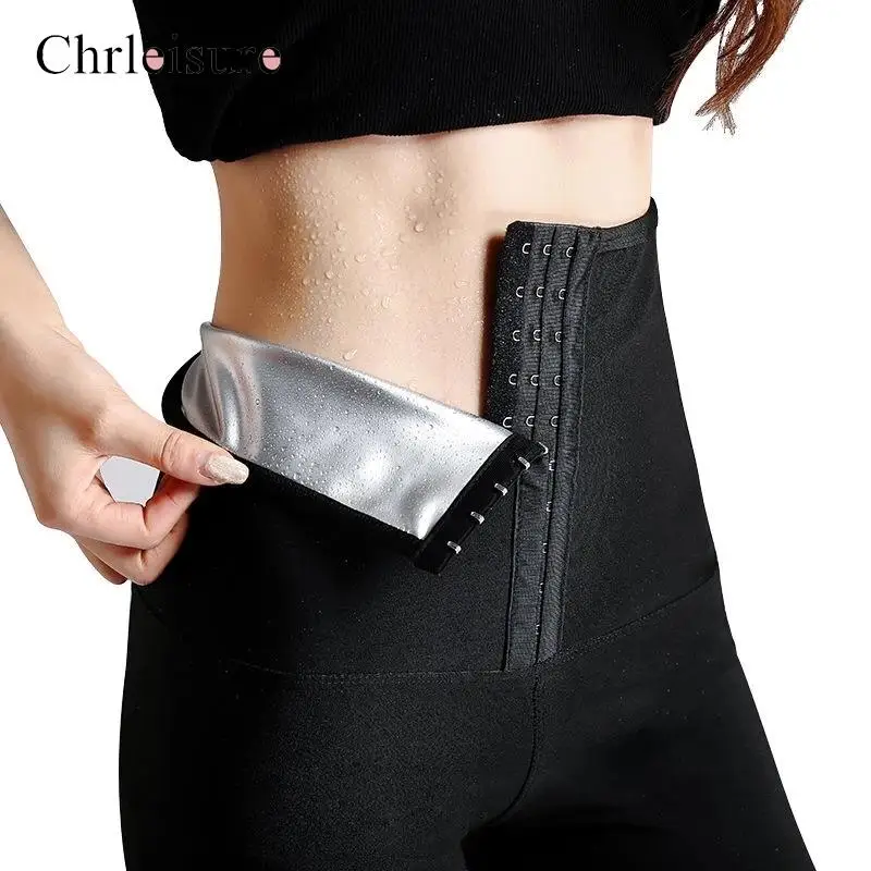 

CHRLEISURE Women Workout Leggings High Waist Fitness Sport Leggings Sweat Abdomen Push Up Women Sexy Legging