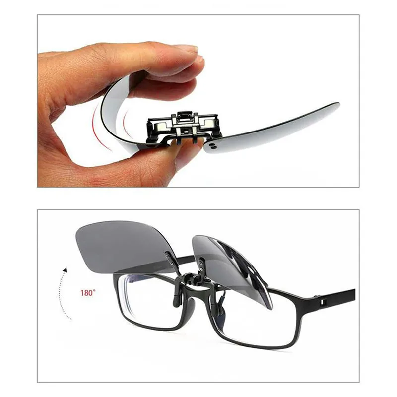 Новинка солнцезащитные очки с клипсой ночного видения Поляризованные линзы