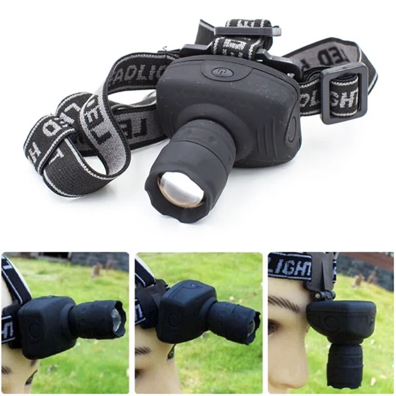 

Mini LED Headlamp 3Mode Zoomable Waterproof Headlight Head Flashlight Torch Lanterna For Outdoor Camping Night Fishing Lights