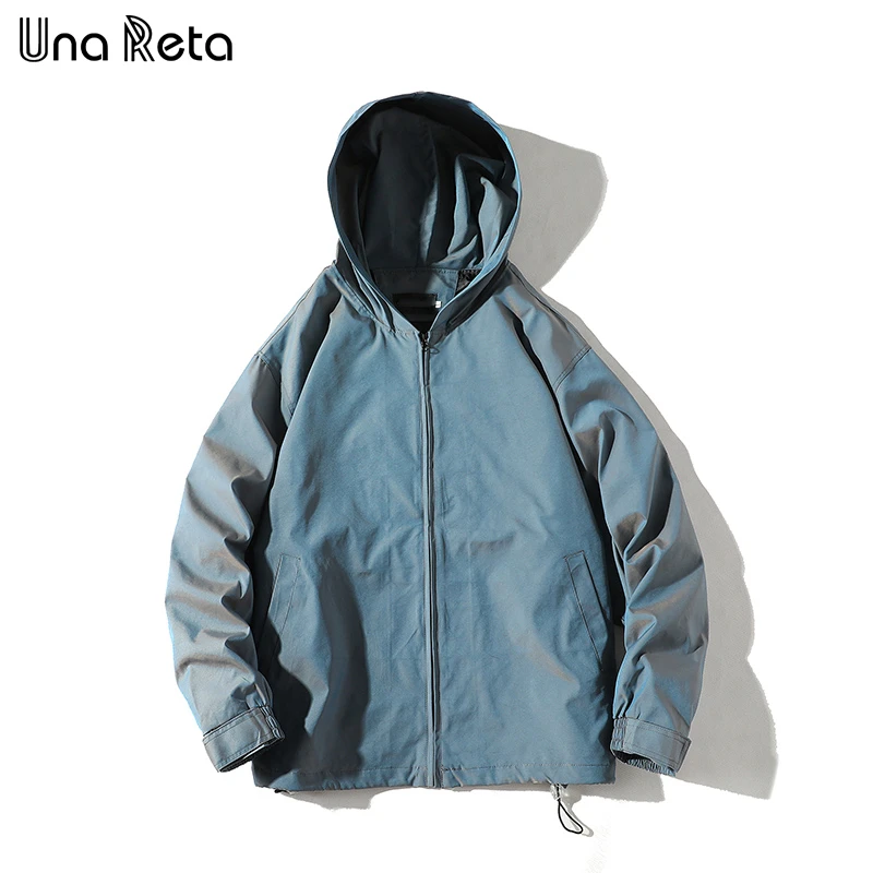 Куртка мужская в стиле хип-хоп меняющая цвет с капюшоном осень Мужское пальто |