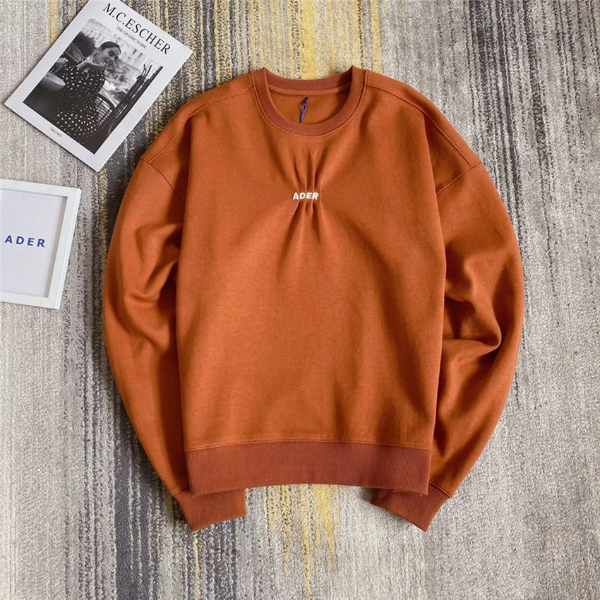 

ADER ERROR Folded Embroidered Tassel Crew Neck Hoodie Men Women Adererror Sweatshirts Hooded men clothing