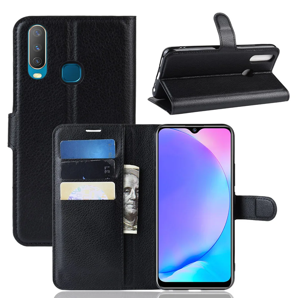Чехол для VIVO Y17 Y12 Y11 кожаный чехол-портмоне с откидной крышкой Роскошный кошелек полное заднее покрытие для VIVO Y11 Y 11 Y12 Y15 Y17 V1902 VIVOY11 чехол Capa