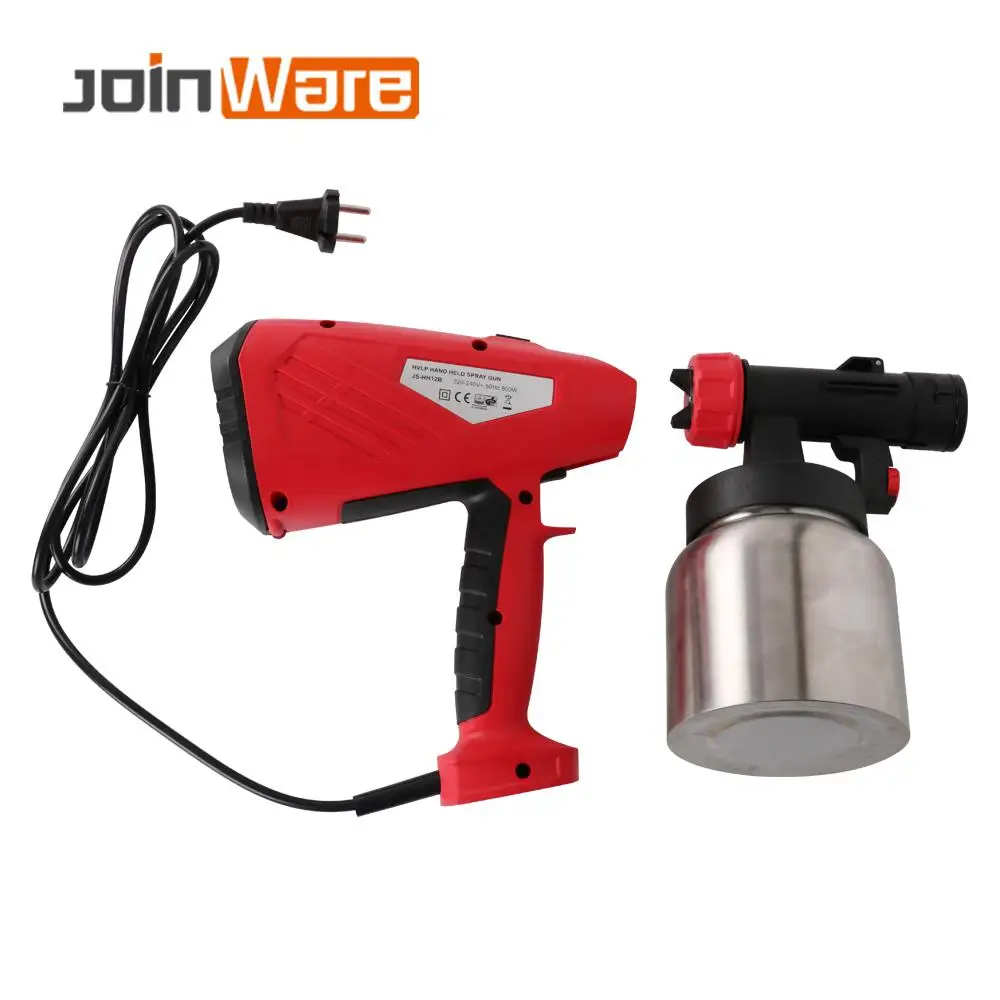 

Electric Spray Gun HVLP Home Paint Sprayer 800ml Capacity 2 Nozzle Sizes Flow Control Airbrush Easy Spraying 1.8 /2.6mm