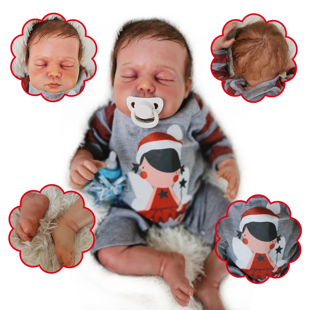 

OtardDolls Bebe Baby Reborn Doll 22inch 55cm Silicone Vinyl Bebe Reborn Dolls Adorable Lifelike Toddler For Gift Fast Shipping