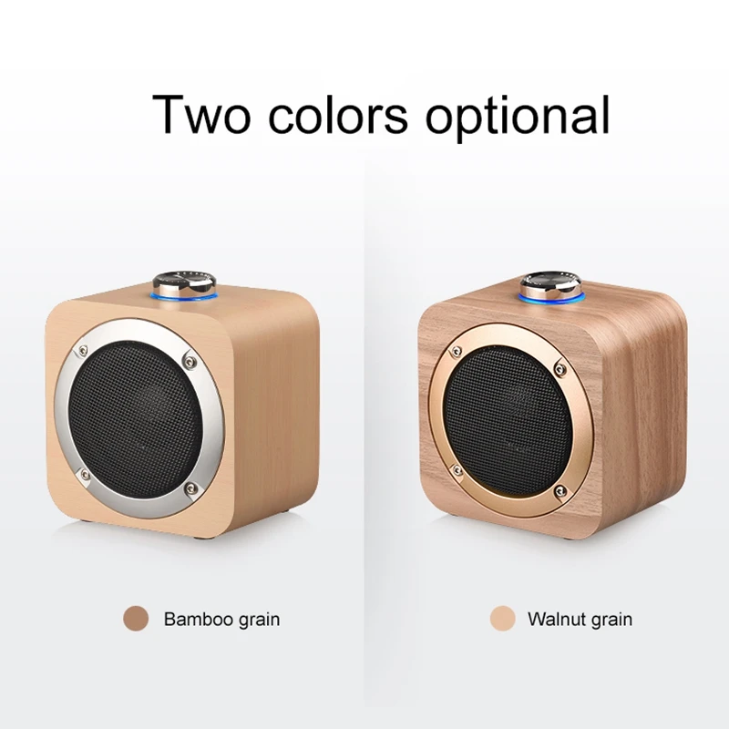 Топовые предложения Миниатюрная беспроводная деревянная колонка с Bluetooth Сабвуфер для телефона Tws Интернет Дома На открытом воздухе Портативная универсальная аудиосистема.