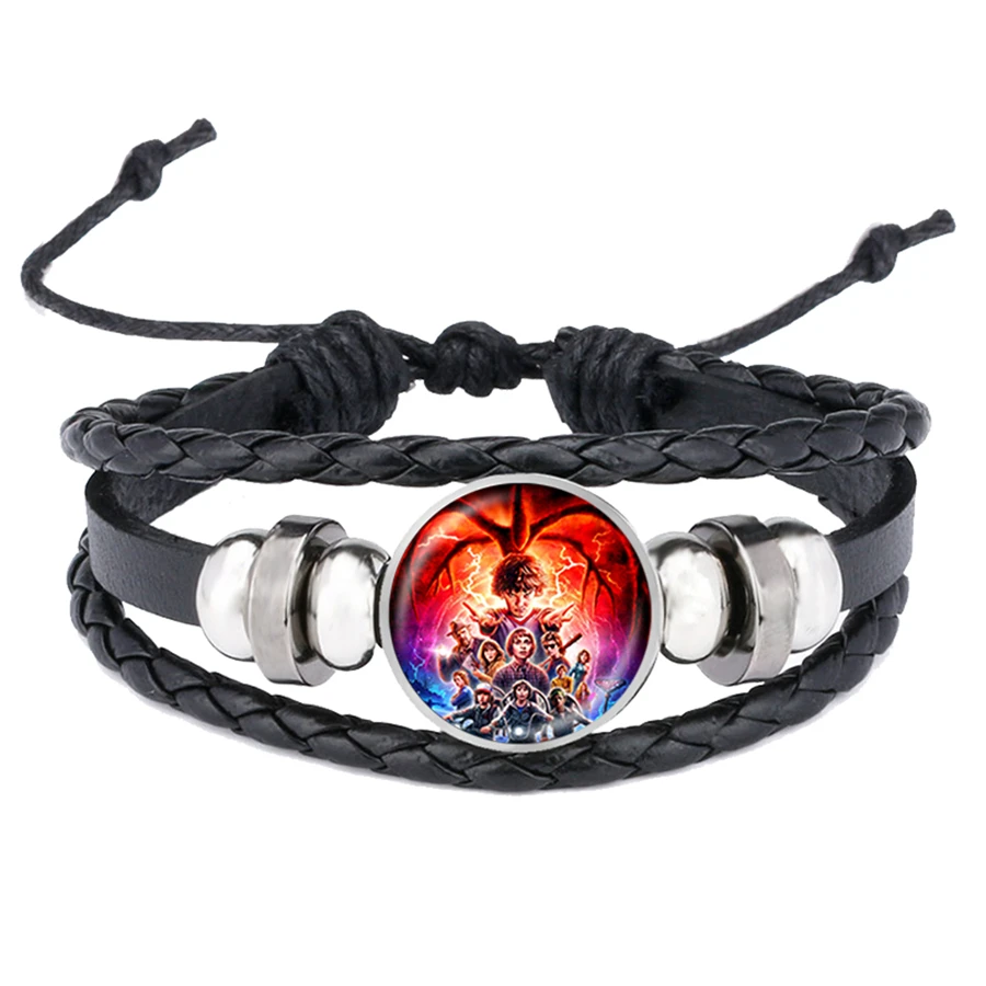 Необычные вещи браслеты 3D дизайн персонажа ручной работы кожаный
