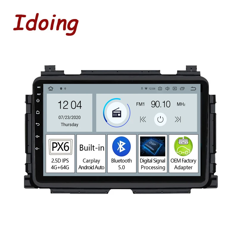 Idoing 9 &quotPX6 автомобильный Радио мультимедийный плеер для Honda Vezel HR-V HRV HR V 2015-2017 GPS