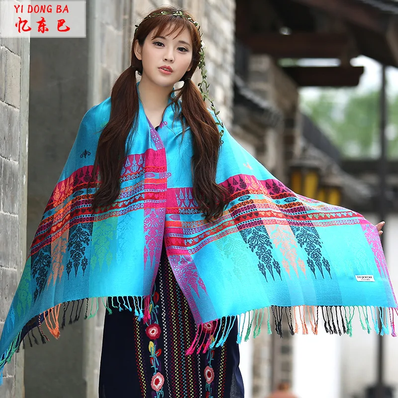 Новая Всесезонная натуральный хлопок Женская обувь в богемном стиле Обувь с шарф