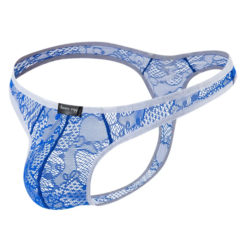 Стринги мужские с низкой посадкой пикантное нижнее белье большим карманом