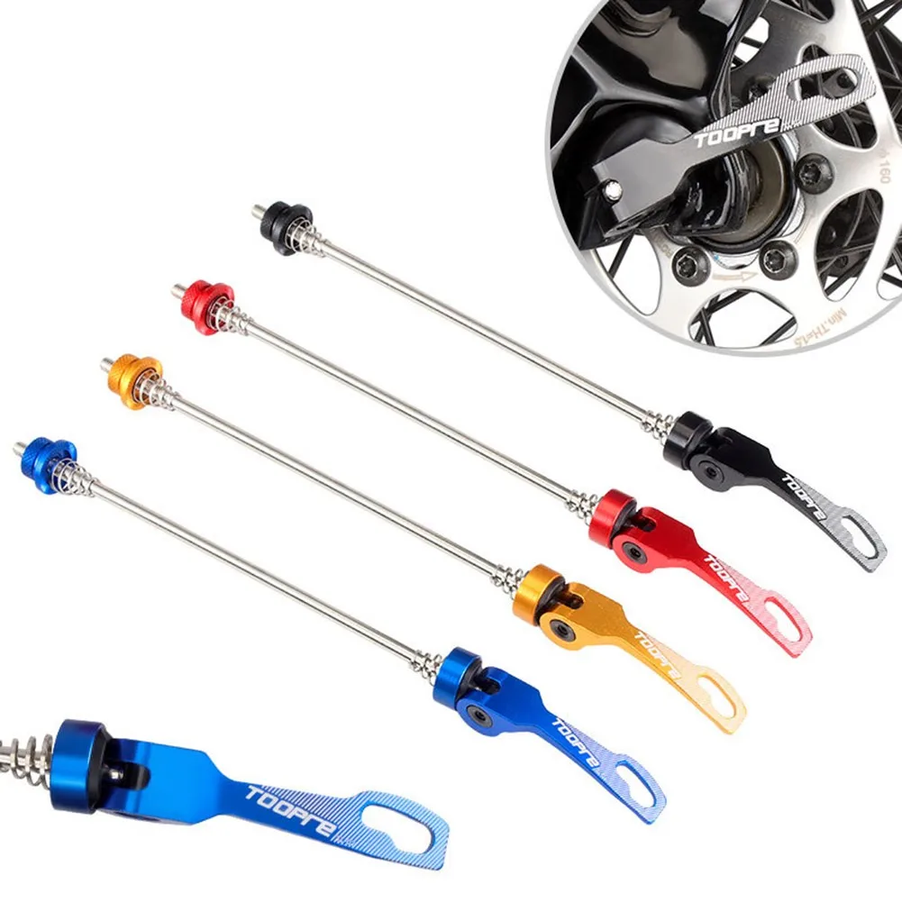 

MTB Road Bike Bicycle Universal Hub Quick Release Lever Skewers Aluminum Alloy+Steel 9x100/130-150mm Wheel Hub Skewers 74g