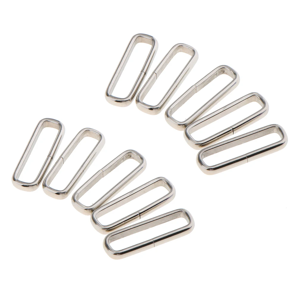 10 Pack Durable Stainless Steel Watch Band Strap Loops Keepers 22mm 24mm - Wristwatch Parts for Nylon Watchbands | Наручные часы
